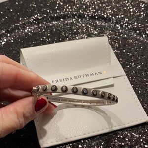 Freida Rothman Studded Eternity Hinge Bangle